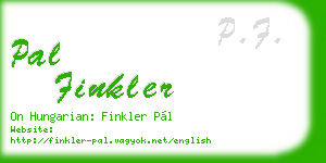 pal finkler business card